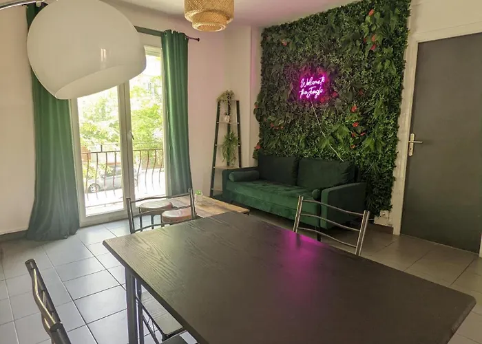 La Jungle Urbaine Avec Garage Prive & Climatisation Perpignan